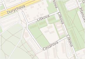Liškova v obci Praha - mapa ulice