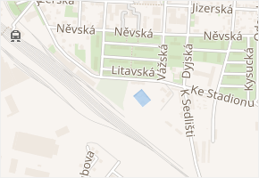 Litavská v obci Praha - mapa ulice