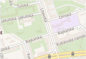 Litevská v obci Praha - mapa ulice