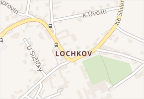 Lochkov v obci Praha - mapa části obce