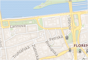 Lodní mlýny v obci Praha - mapa ulice