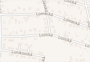 Lomecká v obci Praha - mapa ulice