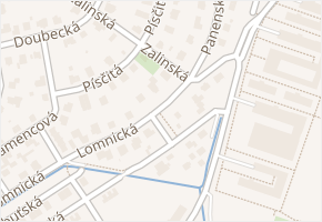 Lomnická v obci Praha - mapa ulice