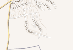 Lošáková v obci Praha - mapa ulice