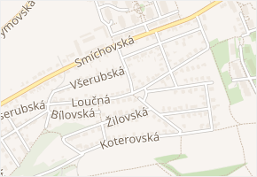 Losinská v obci Praha - mapa ulice