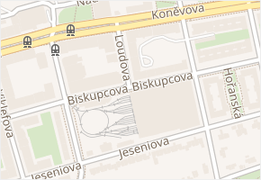 Loudova v obci Praha - mapa ulice