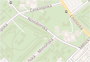 Lovosická v obci Praha - mapa ulice