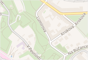 Lumírova v obci Praha - mapa ulice