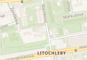 Machkova v obci Praha - mapa ulice