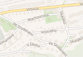 Machovcova v obci Praha - mapa ulice