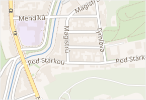 Magistrů v obci Praha - mapa ulice
