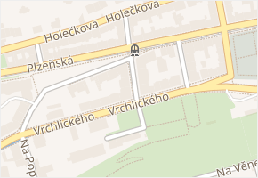 Mahenova v obci Praha - mapa ulice