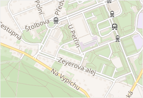 Mahulenina v obci Praha - mapa ulice