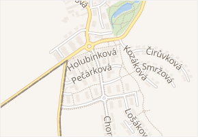 Májovková v obci Praha - mapa ulice
