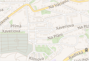 Malá Xaveriova v obci Praha - mapa ulice