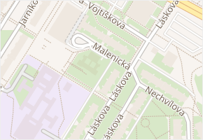 Malenická v obci Praha - mapa ulice