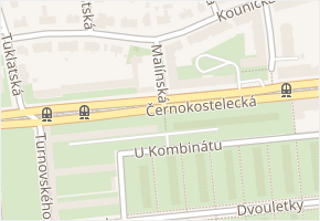 Malínská v obci Praha - mapa ulice