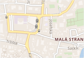 Malostranské náměstí v obci Praha - mapa ulice