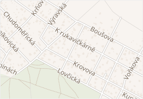 Malšovická v obci Praha - mapa ulice