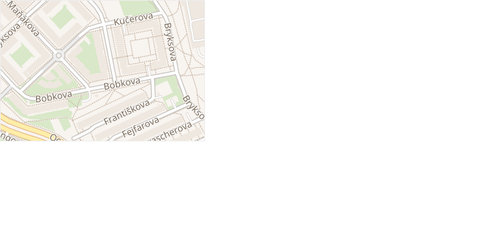 Mansfeldova v obci Praha - mapa ulice
