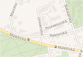 Marciho v obci Praha - mapa ulice