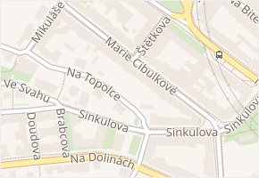 Marie Cibulkové v obci Praha - mapa ulice