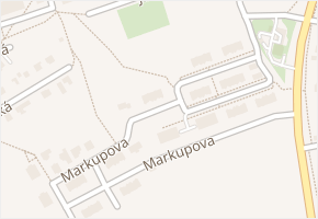Markupova v obci Praha - mapa ulice