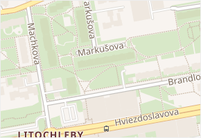 Markušova v obci Praha - mapa ulice