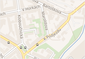 Maroldova v obci Praha - mapa ulice