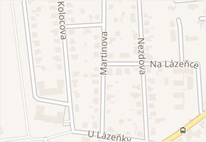 Martinova v obci Praha - mapa ulice