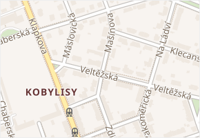 Mašínova v obci Praha - mapa ulice