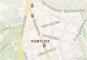 Máslovická v obci Praha - mapa ulice