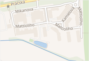 Mattioliho v obci Praha - mapa ulice