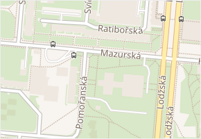 Mazurská v obci Praha - mapa ulice