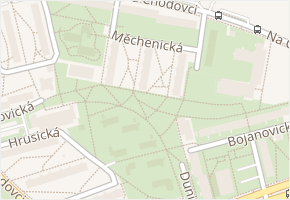 Měchenická v obci Praha - mapa ulice