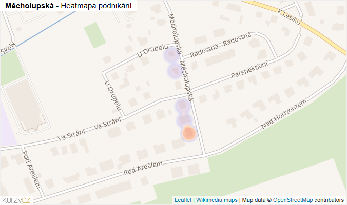 Mapa Měcholupská - Firmy v ulici.