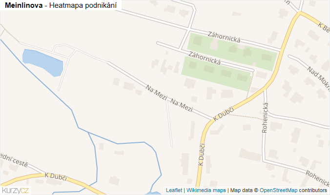 Mapa Meinlinova - Firmy v ulici.
