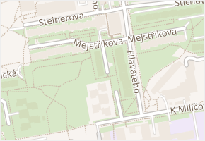 Mejstříkova v obci Praha - mapa ulice