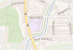 Mendíků v obci Praha - mapa ulice