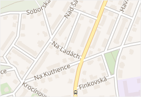 Menšíkovská v obci Praha - mapa ulice