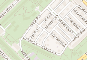 Měšická v obci Praha - mapa ulice