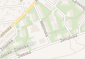 Měšínská v obci Praha - mapa ulice
