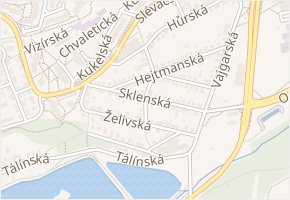 Metujská v obci Praha - mapa ulice