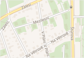 Mezilesní v obci Praha - mapa ulice