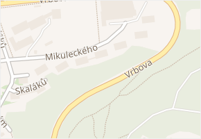 Mikuleckého v obci Praha - mapa ulice