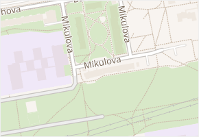Mikulova v obci Praha - mapa ulice