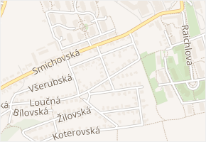 Milenovská v obci Praha - mapa ulice