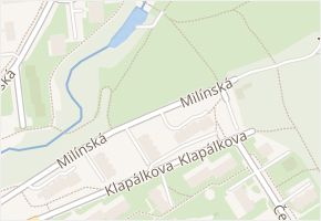Milínská v obci Praha - mapa ulice