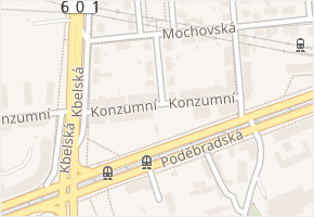 Milovická v obci Praha - mapa ulice