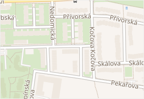 Minická v obci Praha - mapa ulice